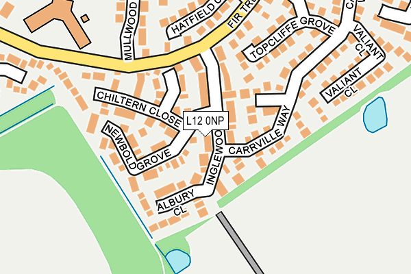 L12 0NP map - OS OpenMap – Local (Ordnance Survey)