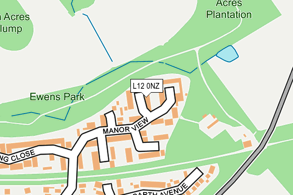 L12 0NZ map - OS OpenMap – Local (Ordnance Survey)