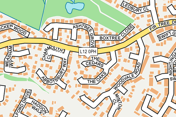 L12 0PH map - OS OpenMap – Local (Ordnance Survey)