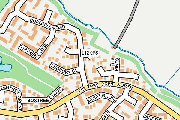 L12 0PS map - OS OpenMap – Local (Ordnance Survey)