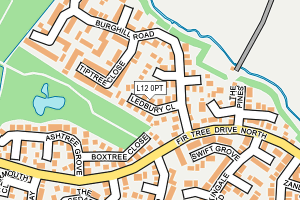 L12 0PT map - OS OpenMap – Local (Ordnance Survey)