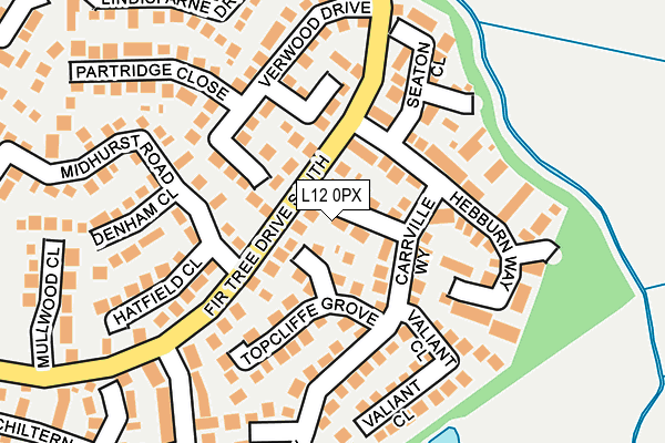 L12 0PX map - OS OpenMap – Local (Ordnance Survey)
