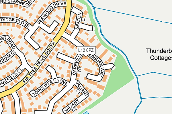 L12 0PZ map - OS OpenMap – Local (Ordnance Survey)