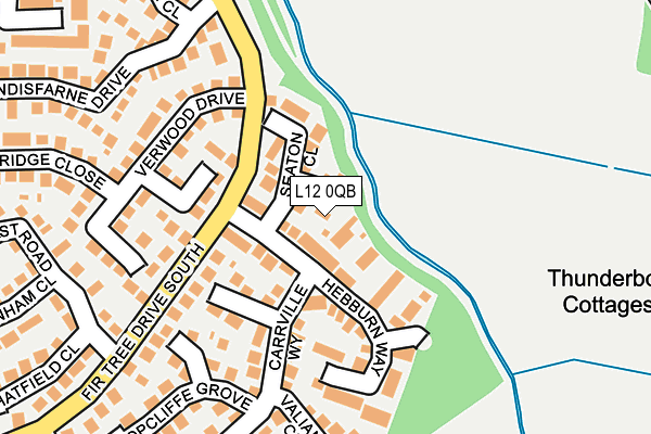 L12 0QB map - OS OpenMap – Local (Ordnance Survey)