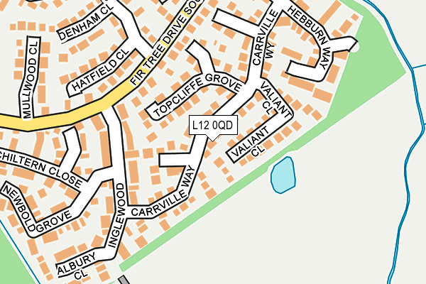 L12 0QD map - OS OpenMap – Local (Ordnance Survey)