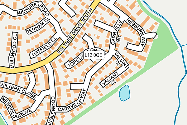 L12 0QE map - OS OpenMap – Local (Ordnance Survey)