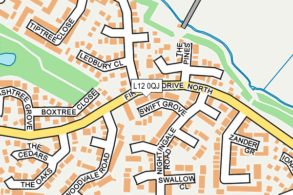 L12 0QJ map - OS OpenMap – Local (Ordnance Survey)