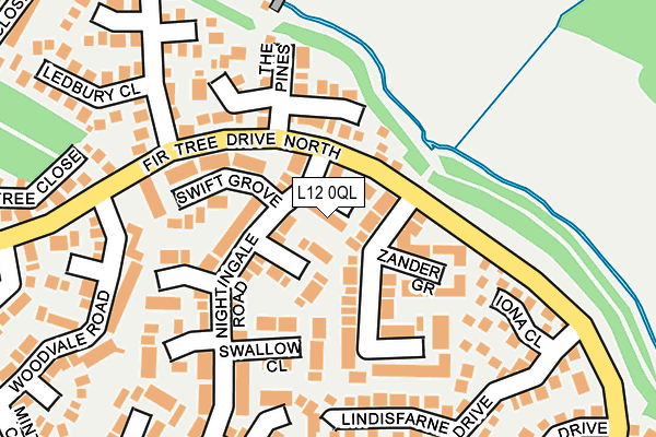 L12 0QL map - OS OpenMap – Local (Ordnance Survey)