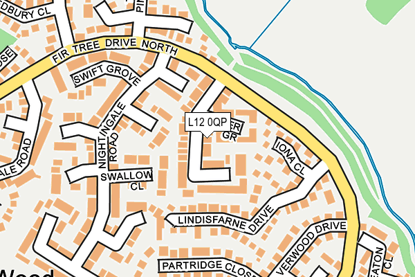 L12 0QP map - OS OpenMap – Local (Ordnance Survey)
