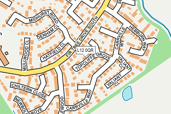 L12 0QR map - OS OpenMap – Local (Ordnance Survey)