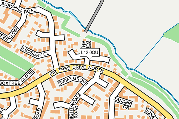 L12 0QU map - OS OpenMap – Local (Ordnance Survey)