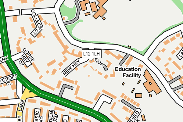 L12 1LH map - OS OpenMap – Local (Ordnance Survey)
