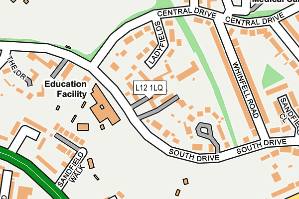 L12 1LQ map - OS OpenMap – Local (Ordnance Survey)
