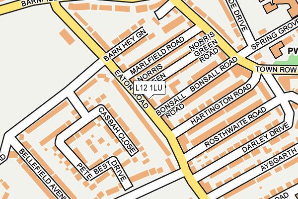 L12 1LU map - OS OpenMap – Local (Ordnance Survey)