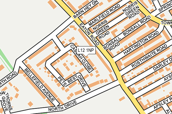 L12 1NP map - OS OpenMap – Local (Ordnance Survey)