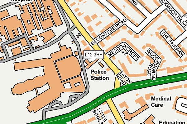 L12 3HF map - OS OpenMap – Local (Ordnance Survey)