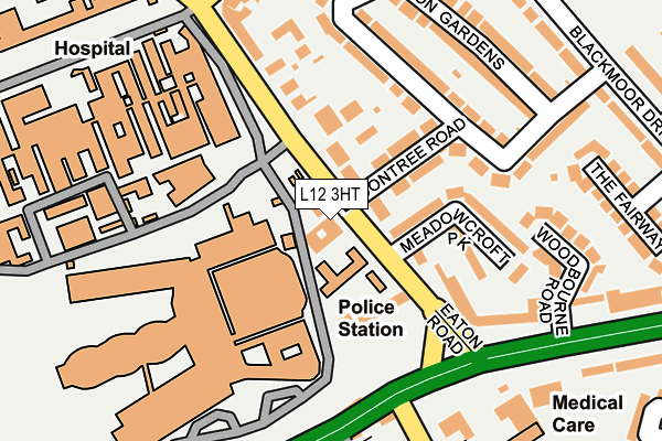 L12 3HT map - OS OpenMap – Local (Ordnance Survey)