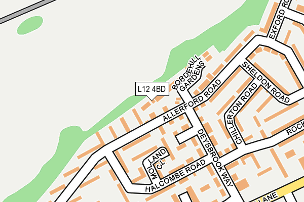 L12 4BD map - OS OpenMap – Local (Ordnance Survey)