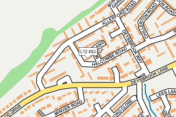 L12 4XJ map - OS OpenMap – Local (Ordnance Survey)