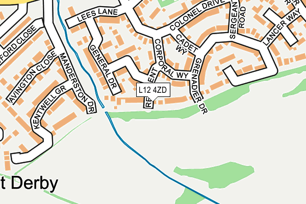 L12 4ZD map - OS OpenMap – Local (Ordnance Survey)