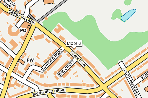 L12 5HG map - OS OpenMap – Local (Ordnance Survey)