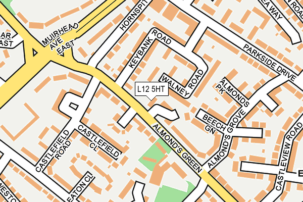 L12 5HT map - OS OpenMap – Local (Ordnance Survey)