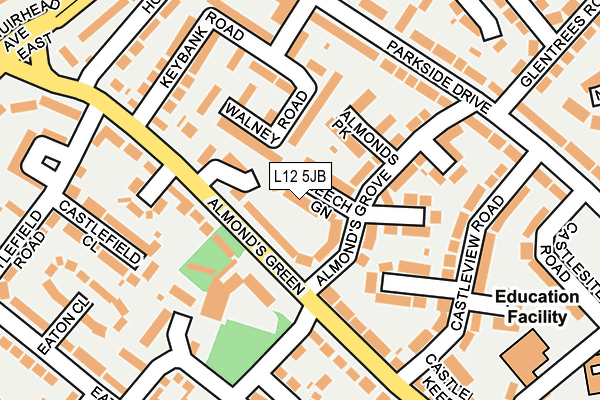 L12 5JB map - OS OpenMap – Local (Ordnance Survey)