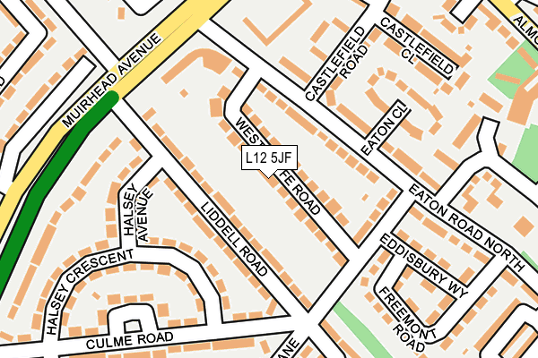 L12 5JF map - OS OpenMap – Local (Ordnance Survey)