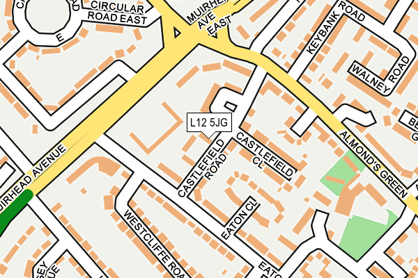L12 5JG map - OS OpenMap – Local (Ordnance Survey)