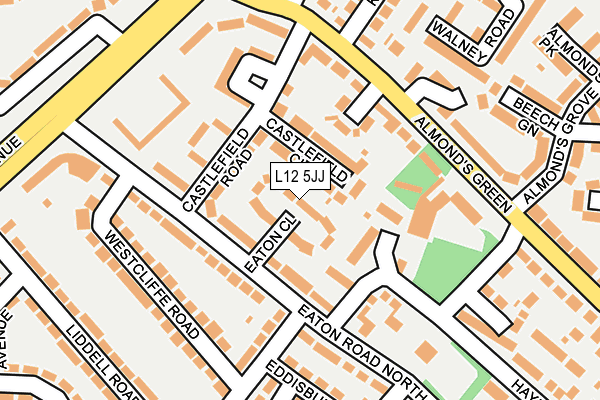 L12 5JJ map - OS OpenMap – Local (Ordnance Survey)