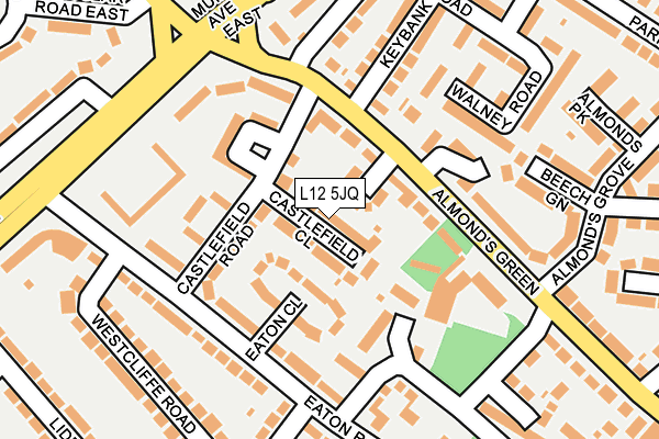 L12 5JQ map - OS OpenMap – Local (Ordnance Survey)