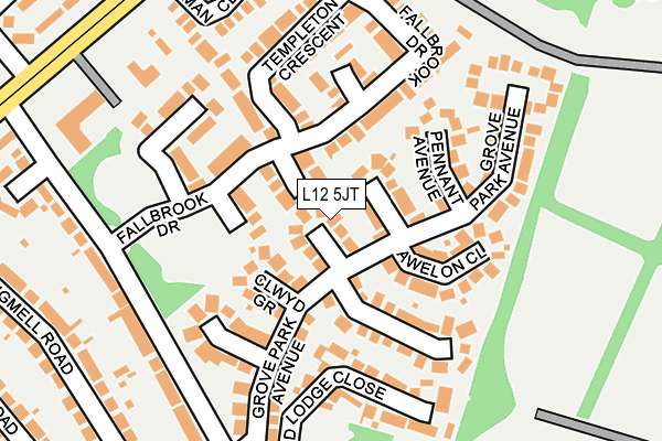 L12 5JT map - OS OpenMap – Local (Ordnance Survey)