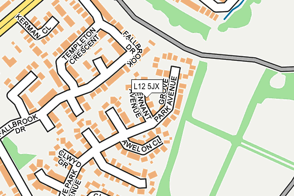 L12 5JX map - OS OpenMap – Local (Ordnance Survey)