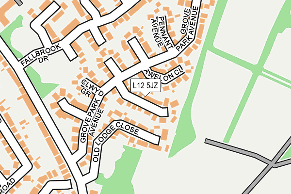 L12 5JZ map - OS OpenMap – Local (Ordnance Survey)