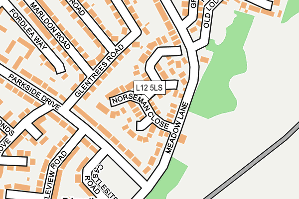 L12 5LS map - OS OpenMap – Local (Ordnance Survey)