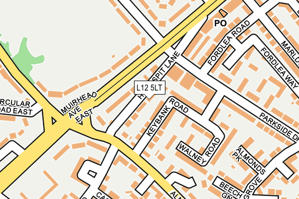 L12 5LT map - OS OpenMap – Local (Ordnance Survey)