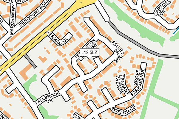 L12 5LZ map - OS OpenMap – Local (Ordnance Survey)