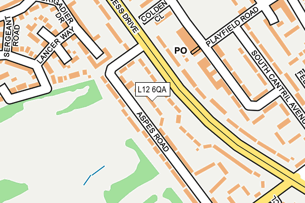 L12 6QA map - OS OpenMap – Local (Ordnance Survey)