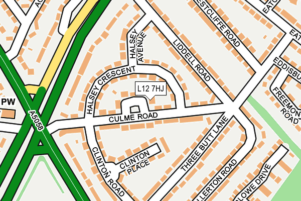 L12 7HJ map - OS OpenMap – Local (Ordnance Survey)