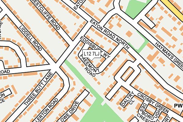L12 7LJ map - OS OpenMap – Local (Ordnance Survey)