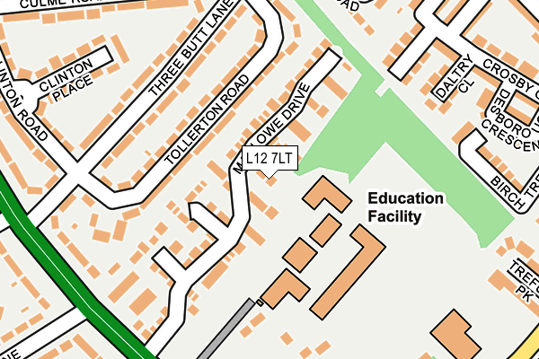 L12 7LT map - OS OpenMap – Local (Ordnance Survey)