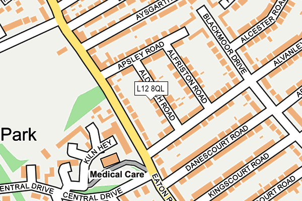 L12 8QL map - OS OpenMap – Local (Ordnance Survey)