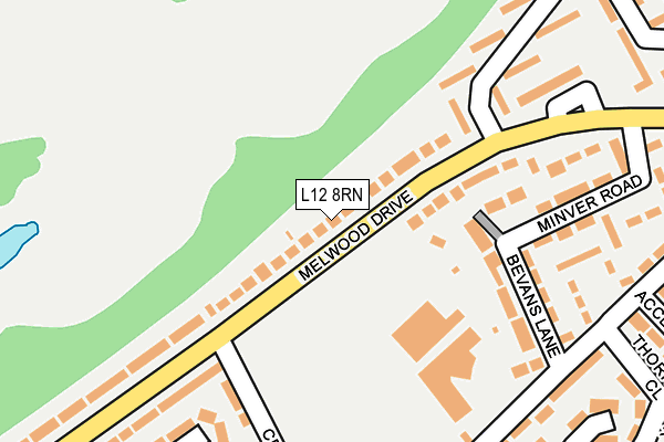 L12 8RN map - OS OpenMap – Local (Ordnance Survey)