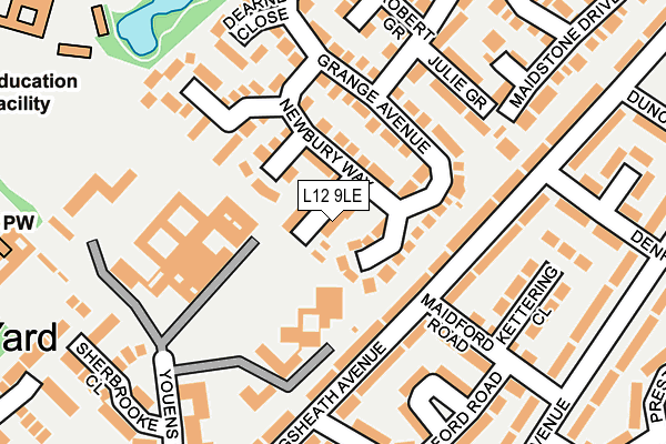 L12 9LE map - OS OpenMap – Local (Ordnance Survey)