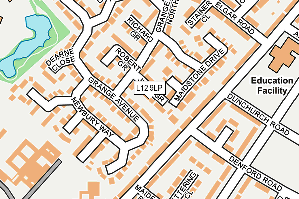 L12 9LP map - OS OpenMap – Local (Ordnance Survey)