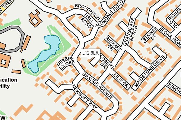 L12 9LR map - OS OpenMap – Local (Ordnance Survey)
