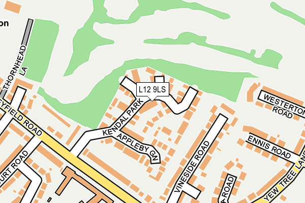 L12 9LS map - OS OpenMap – Local (Ordnance Survey)