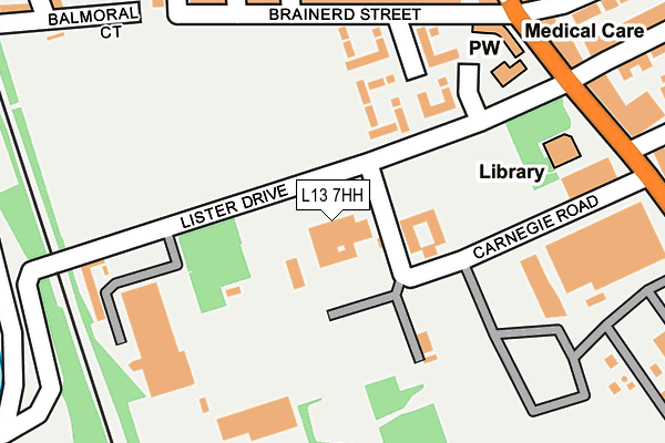 L13 7HH map - OS OpenMap – Local (Ordnance Survey)