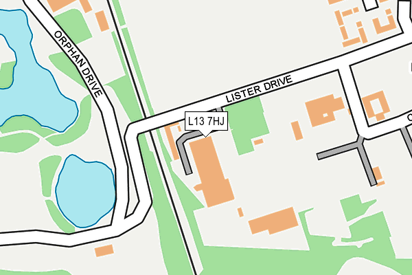 L13 7HJ map - OS OpenMap – Local (Ordnance Survey)