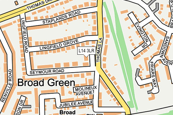 L14 3LR map - OS OpenMap – Local (Ordnance Survey)